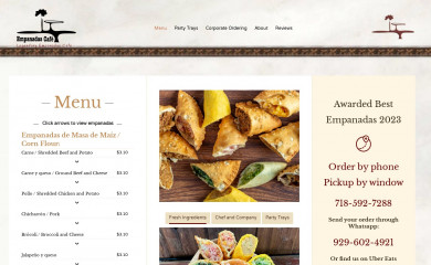 empanadascafe.com screenshot