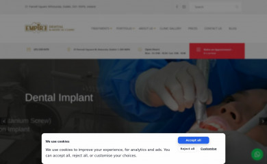 empireclinic.ie screenshot