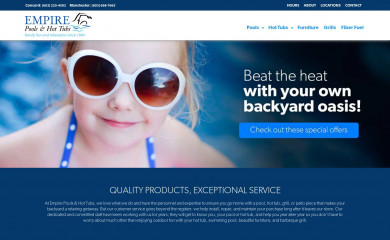 empirepoolsnh.com screenshot