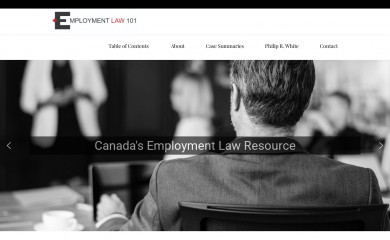 employmentlaw101.ca screenshot