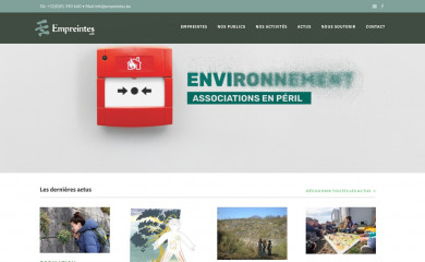 empreintes.be screenshot