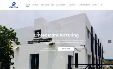 emtexmanufacturing.com screenshot