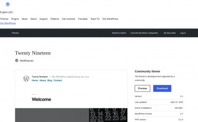 twentynineteen Child Theme screenshot