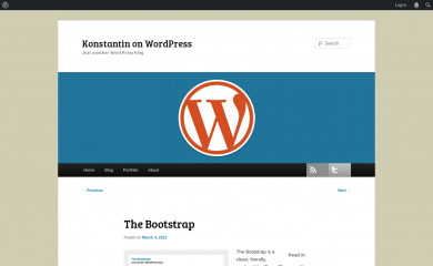 https://en.wp.obenland.it/the-bootstrap/ screenshot