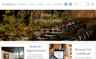 encoreeventsrentals.com screenshot
