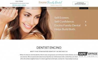 encinofamilydental.com screenshot