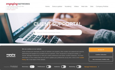 engagingnetworks.support screenshot