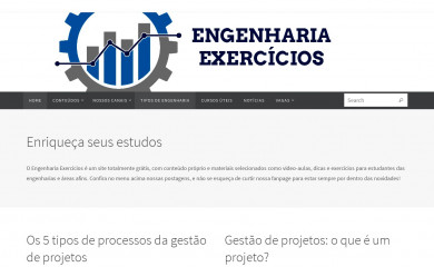 engenhariaexercicios.com.br screenshot