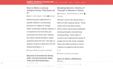 english-grammar-lessons.com screenshot