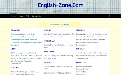 english-zone.com screenshot