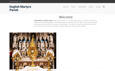 englishmartyrsparish.life screenshot