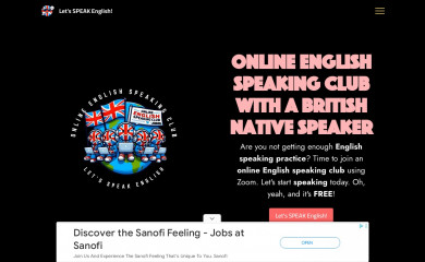 englishspeakingclubs.com screenshot
