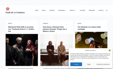 endofacentury.it screenshot