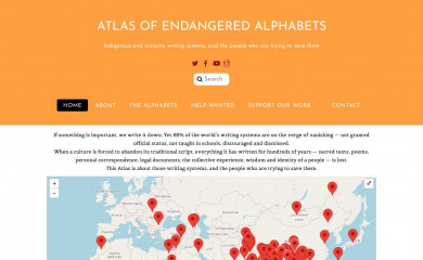 endangeredalphabets.net screenshot