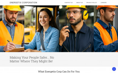energetixcorporation.com screenshot