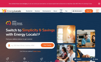 energylocals.com.au screenshot