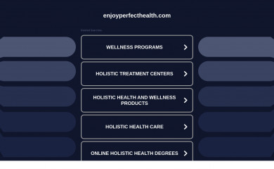 enjoyperfecthealth.com screenshot