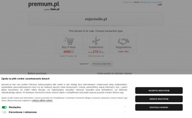 enjustudio.pl screenshot