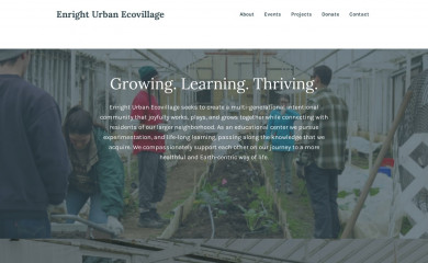 enrightecovillage.org screenshot