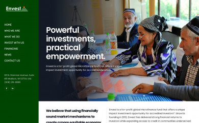 envestmicrofinance.org screenshot