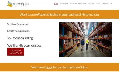 epacketexpress.com screenshot