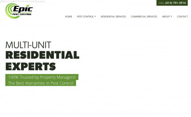 epicpestcontrol.ca screenshot