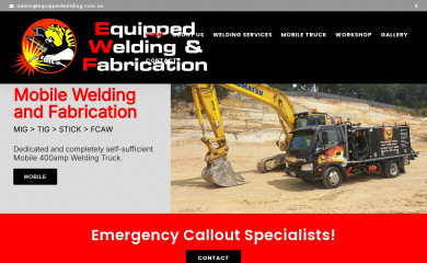 equippedwelding.com.au screenshot