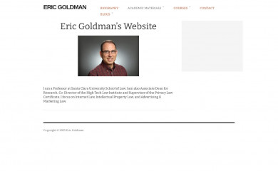 ericgoldman.org screenshot