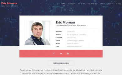 ericmoreau.be screenshot