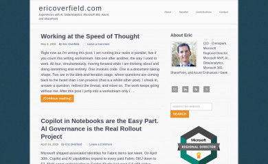 ericoverfield.com screenshot