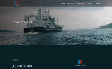 erviksaevik.no screenshot