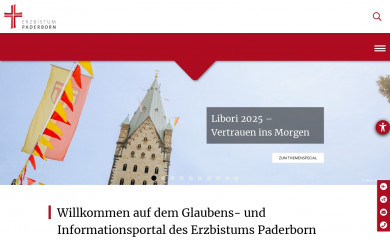 erzbistum-paderborn.de screenshot