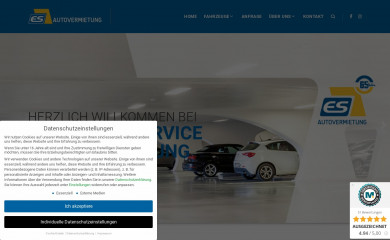 es-autovermietung.de screenshot