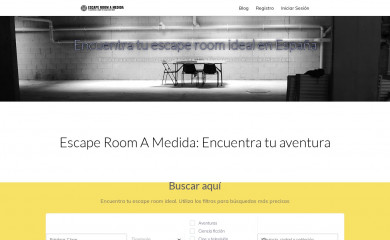 escaperoomamedida.com screenshot