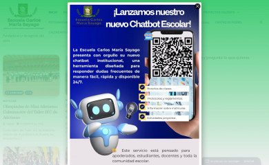 escuelacarlosmariasayago.cl screenshot
