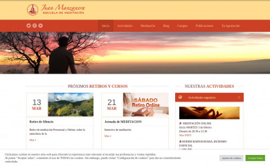 escuelademeditacion.com screenshot