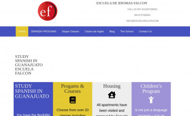 escuelafalcon.com screenshot