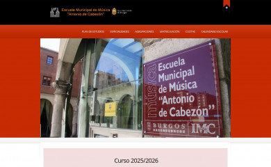 escuelamusicaburgos.com screenshot