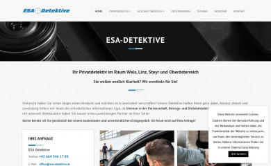 esa-detektive.at screenshot