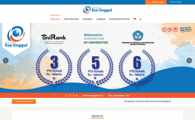 esaunggul.ac.id screenshot