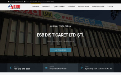 esbdisticaret.com screenshot