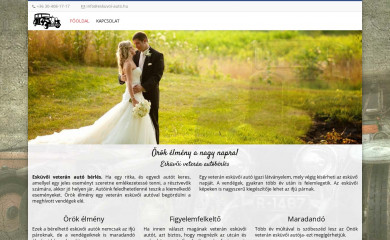 eskuvoi-auto.hu screenshot