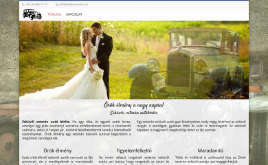 eskuvoi-auto.hu screenshot