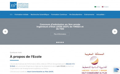 esi.ac.ma screenshot
