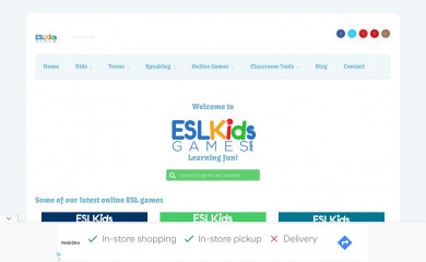 eslkidsgames.com screenshot