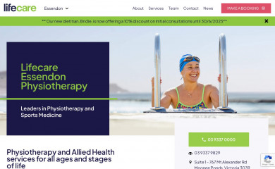 essendonphysiotherapy.com screenshot