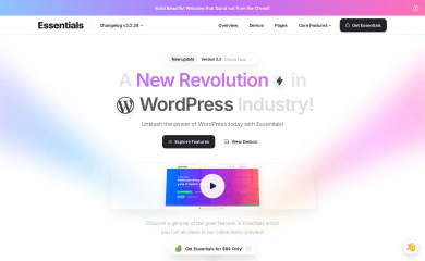 https://essentials.pixfort.com/ screenshot