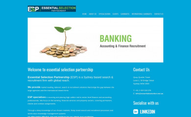 essentialselection.net.au screenshot