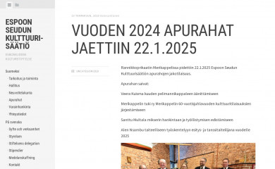 espoonseudunkulttuurisaatio.fi screenshot
