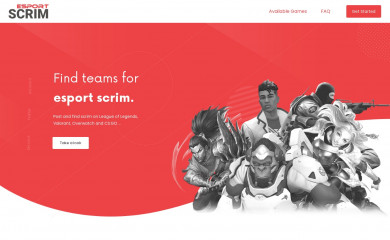 esport-scrim.com screenshot